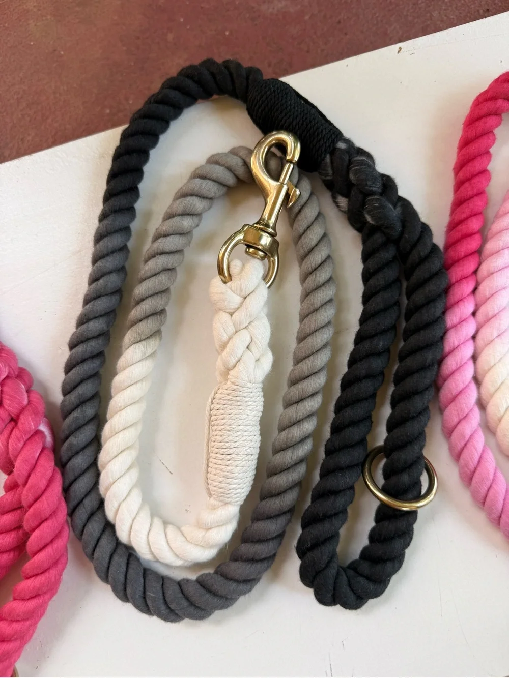 Ombre 50” rope leach for dogs